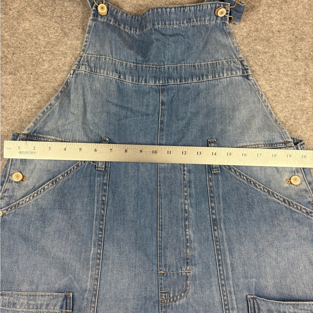 Free People Light Blue Relaxed Denim Overalls - Picture 9 of 10